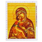 Канва для вышивания с рисунком «Владимирская Божья Матерь», 47 х 39 см оптом