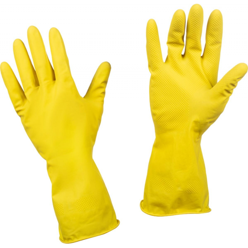 Перчатки резиновые латексные желтые р-р XL ЭКОНОМ оптом
