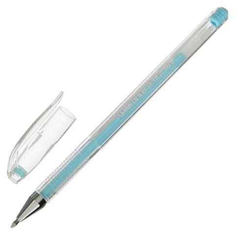 Ручка гелевая CROWN "Hi-Jell Pastel", ГОЛУБАЯ ПАСТЕЛЬ, узел 0,8 мм, линия письма 0,5 мм, HJR-500P оптом