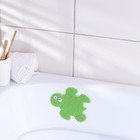Мини-коврик для ванны Доляна «Черепашка», 11?13,5 см, цвет зелёный оптом