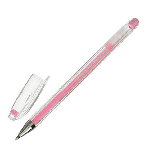 Ручка гелевая CROWN "Hi-Jell Pastel", РОЗОВАЯ ПАСТЕЛЬ, узел 0,8 мм, линия письма 0,5 мм, HJR-500P оптом