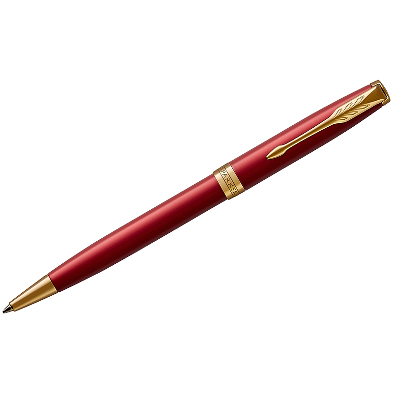 Ручка шариковая Parker "Sonnet Red GT" черная, 1,0 оптом