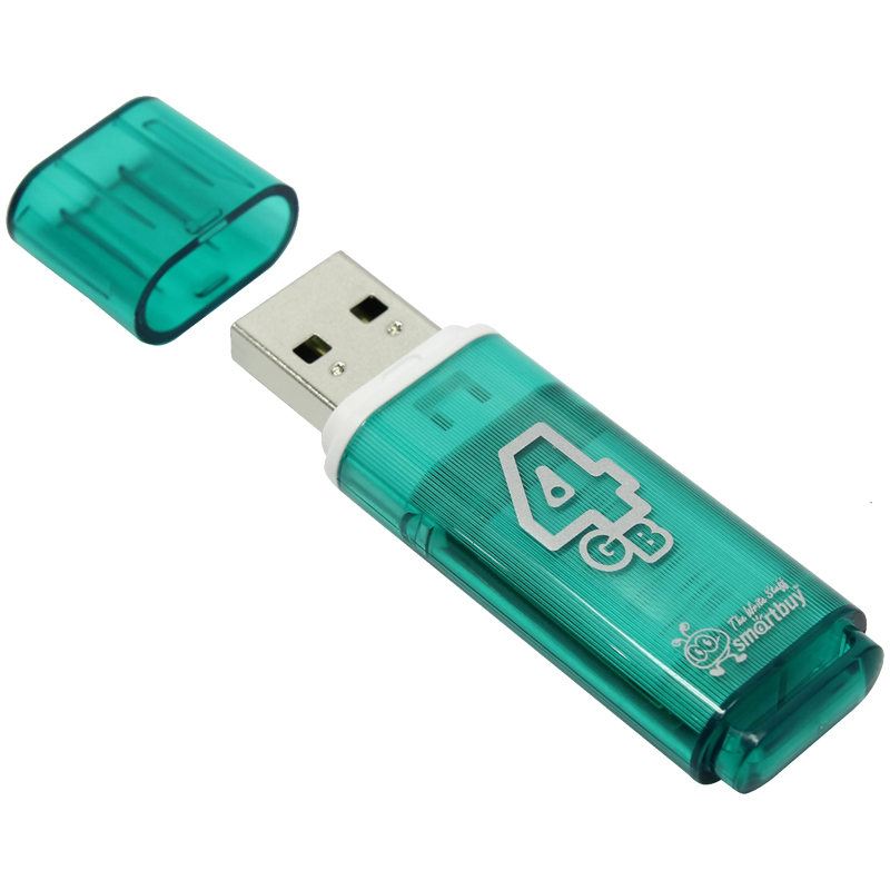  Smart Buy "Glossy"  4GB, USB 2.0 Flash Driv 