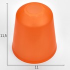 Плафон универсальный "Цилиндр"  Е14/Е27 оранжевый 11х11х12см оптом