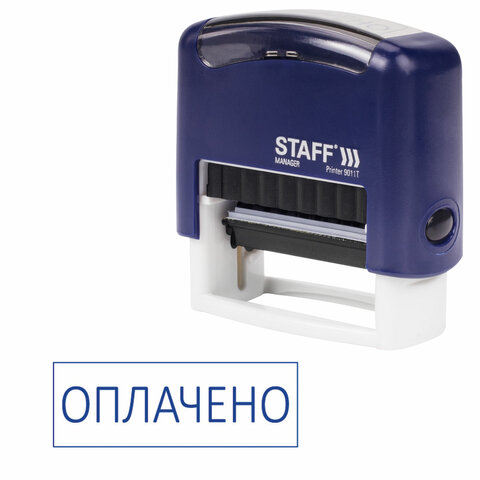 Штамп стандартный STAFF "ОПЛАЧЕНО", оттиск 38х14 мм, "Printer 9011T", 237421 оптом
