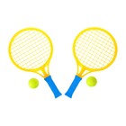 Набор ракеток «Крутой теннис», 2 ракетки, 2 шарика, цвет МИКС оптом