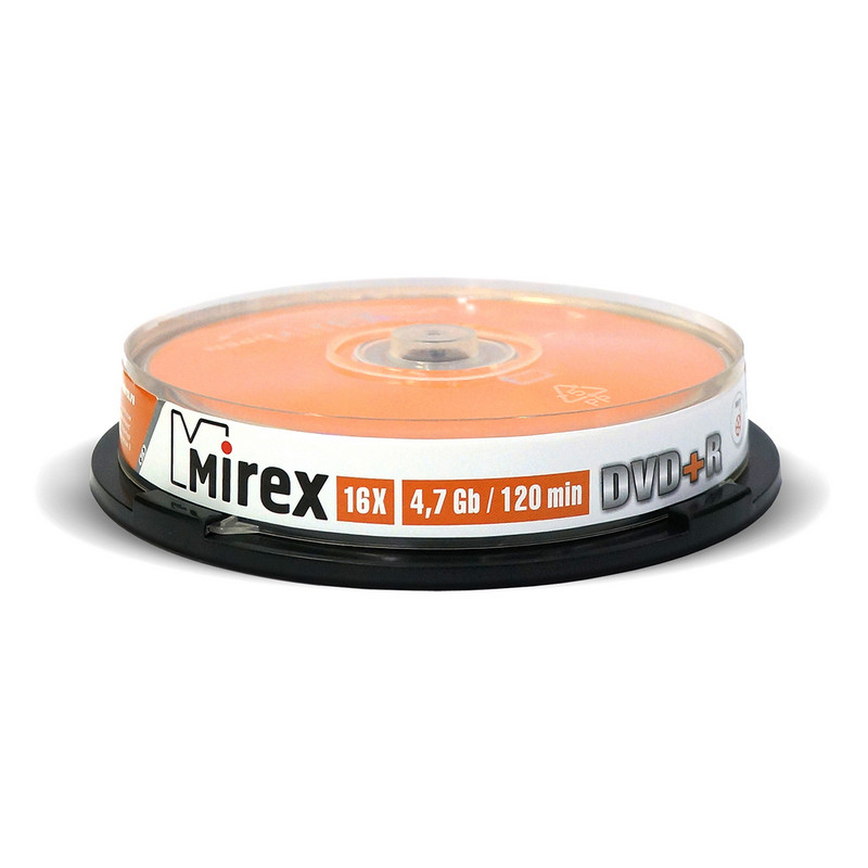   DVD+R, 16x, Mirex, Cake/10, UL130013A1L 