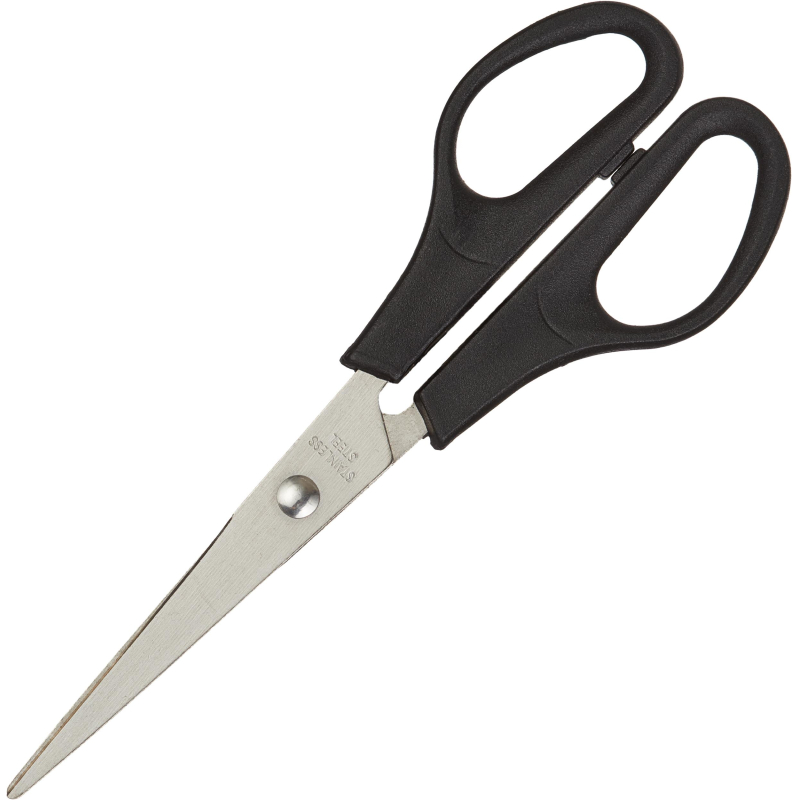 Ножницы Attache Economy 160 мм,с пласт. эллиптич. ручками, цвет черный оптом
