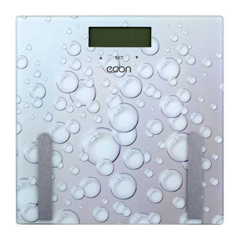 Весы напольные диагностические ECON ECO-BS011, электронные, вес до 180 кг, квадратные, стекло, серые оптом