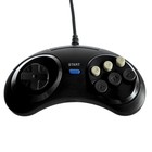 Геймпад для Sega 16-bit GP-100, 6 кнопок, 8 направлений, 9-Pin, чёрный оптом