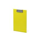 Планшет с зажимом А5, ламинированный картон, ErichKrause Neon, без подвеса, жёлтый оптом