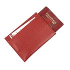 Обложка-футляр для паспорта П408, 1 карман, н/к, красный флотер оптом