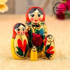 Матрёшка «Галина», красный платок, 4 кукольная, 9 см оптом