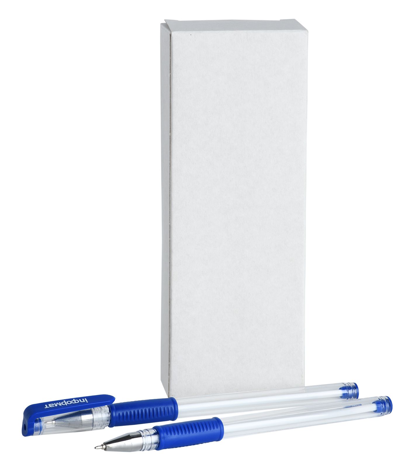 Ручка масляная INFORMAT синяя, резиновый грип, игловидный наконечник, 0,5 мм оптом