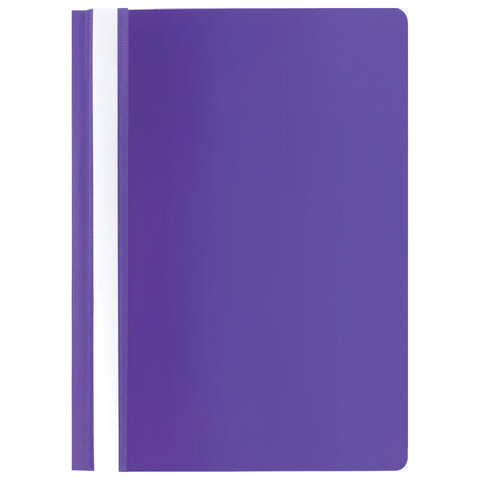 Скоросшиватель пластиковый STAFF, А4, 100/120 мкм, фиолетовый, 229237 оптом