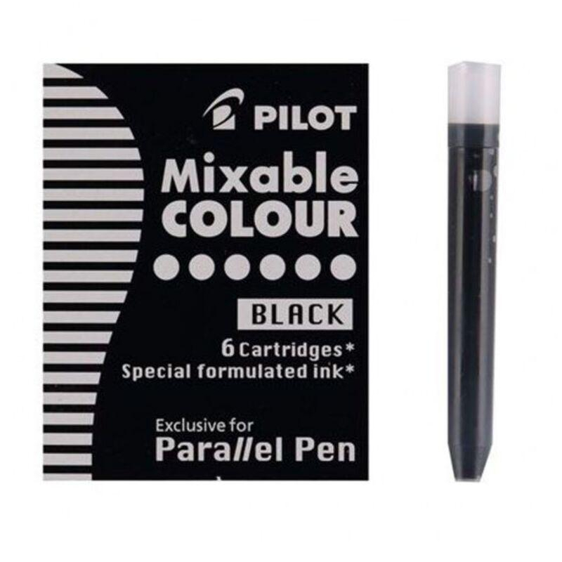 Чернила Чернильный картридж PILOT Parallel Pen черные 6 шт/уп IC-P3-S6 B оптом