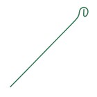 Колышек для подвязки растений, h = 30 см, d = 0,3 см, проволочный, зелёный оптом