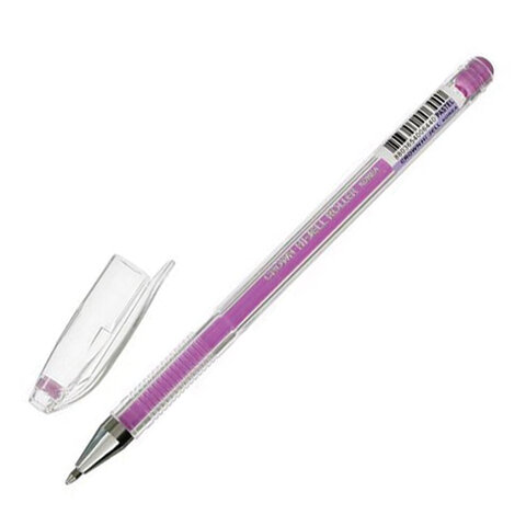 Ручка гелевая CROWN "Hi-Jell Pastel", ФИОЛЕТОВАЯ ПАСТЕЛЬ, 0,8 мм, линия письма 0,5 мм, HJR-500P оптом