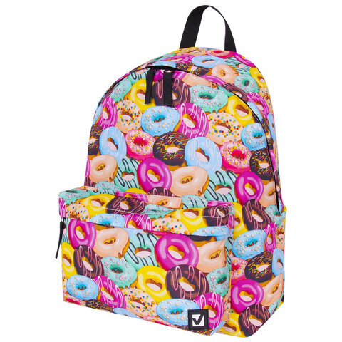 Рюкзак BRAUBERG СИТИ-ФОРМАТ универсальный, "Donuts", разноцветный, 41х32х14 см, 228862 оптом