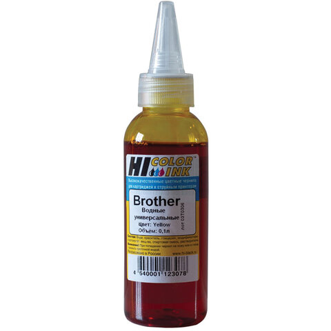 Чернила HI-BLACK для BROTHER (Тип B) универсальные, желтые, 0,1 л, водные, 1507010395U оптом