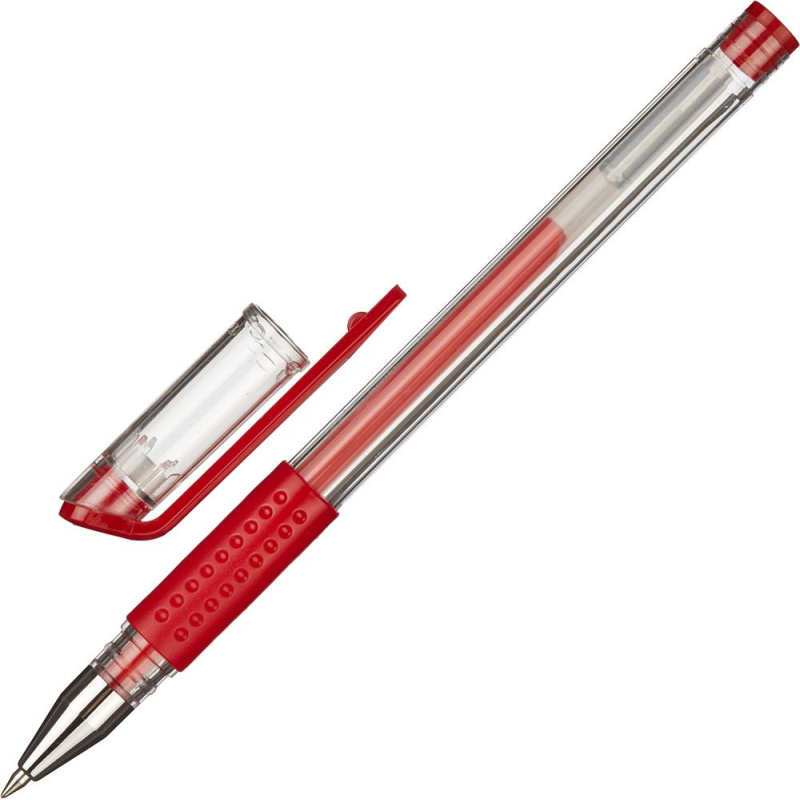 Ручка гелевая неавтоматическая Attache Gelios-010, красный, 0,5мм оптом