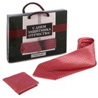 Подарочный набор: галстук и платок "С Днём защитника Отечества" оптом